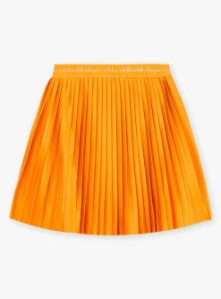 Skirt, Shorts-Sergent Major Pleated skirt in yellow jersey