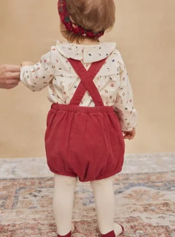 Romper, Jumpsuit & Outfit | Romper, Jumpsuit & Outfit-Sergent Major Poppy red corduroy dungarees