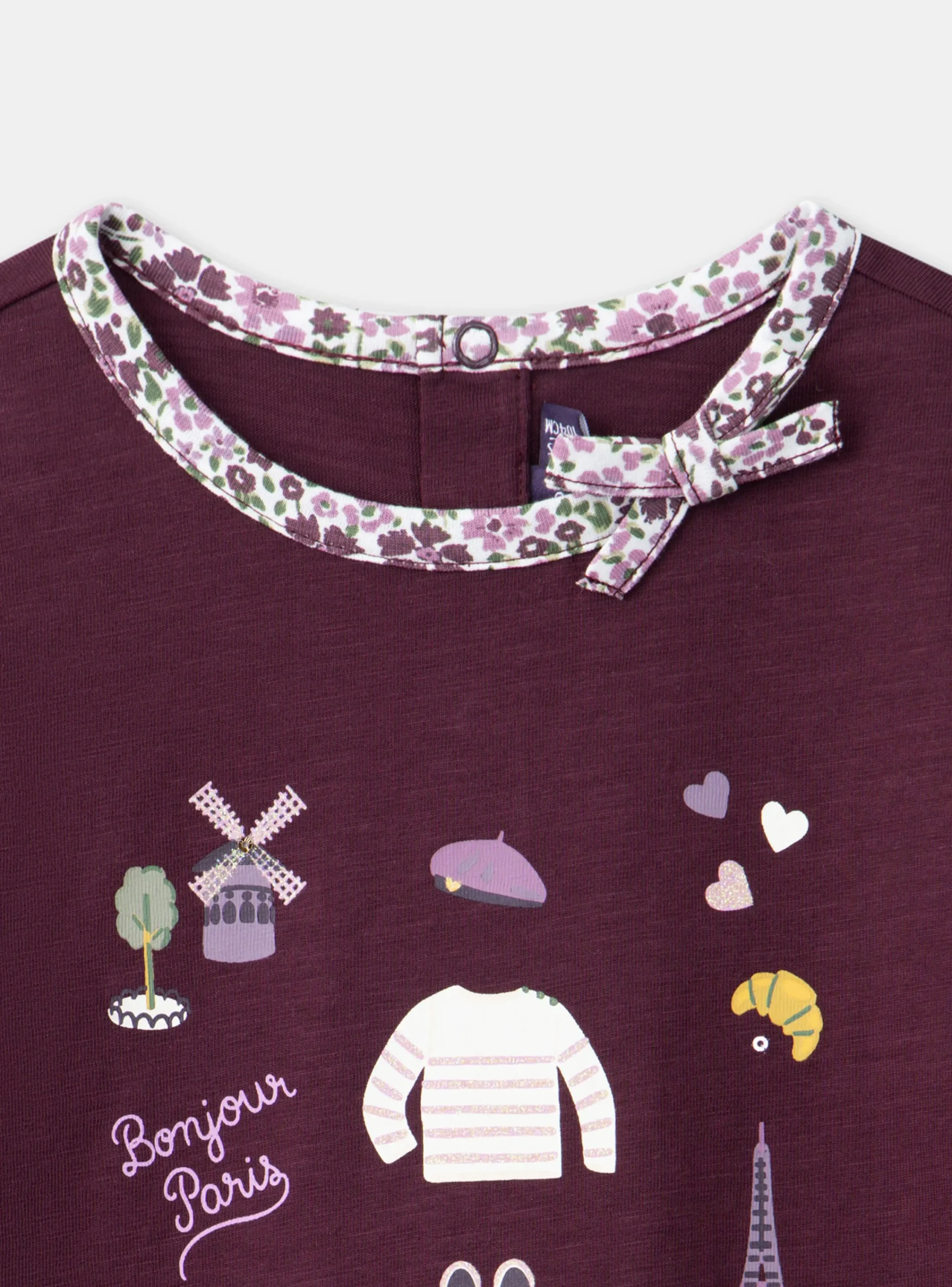 Shirt, T-shirt-Sergent Major Purple TEE SHIRT LS