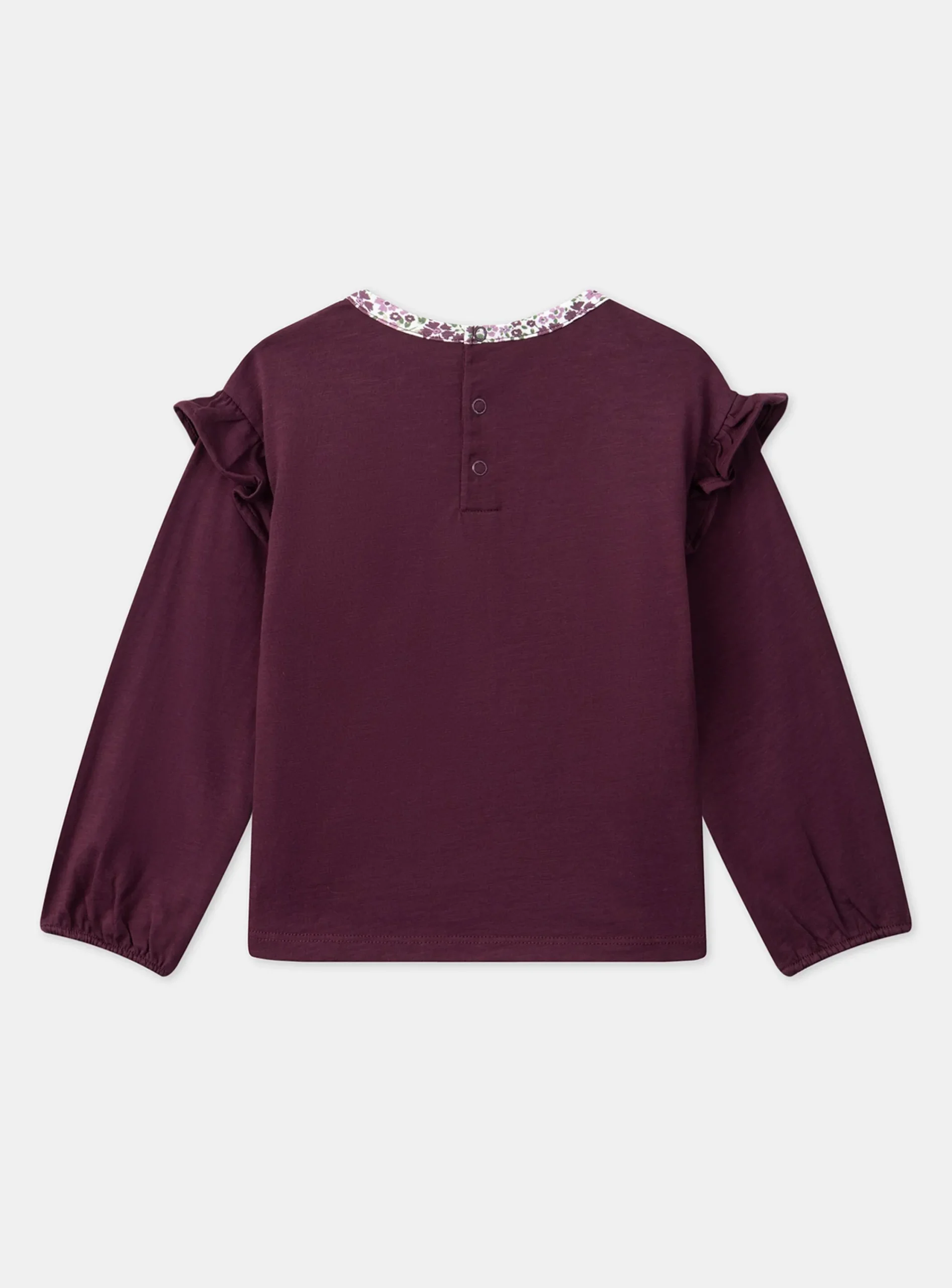Shirt, T-shirt-Sergent Major Purple TEE SHIRT LS