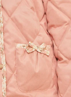 Coat, Parka, Jacket-Sergent Major Quilted pink parka with hood