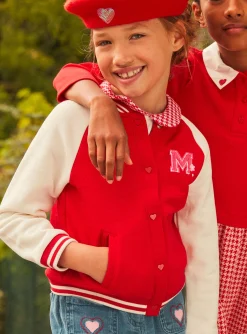 Knitwear, Sweater, Cardigan-Sergent Major Red and white tubic teddy