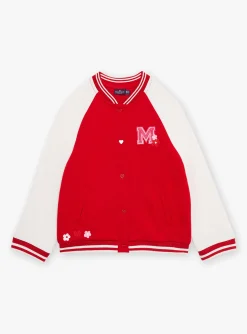 Knitwear, Sweater, Cardigan-Sergent Major Red and white tubic teddy