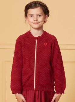 Knitwear, Sweater, Cardigan-Sergent Major Red CARDIGAN
