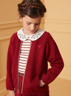 Knitwear, Sweater, Cardigan-Sergent Major Red CARDIGAN