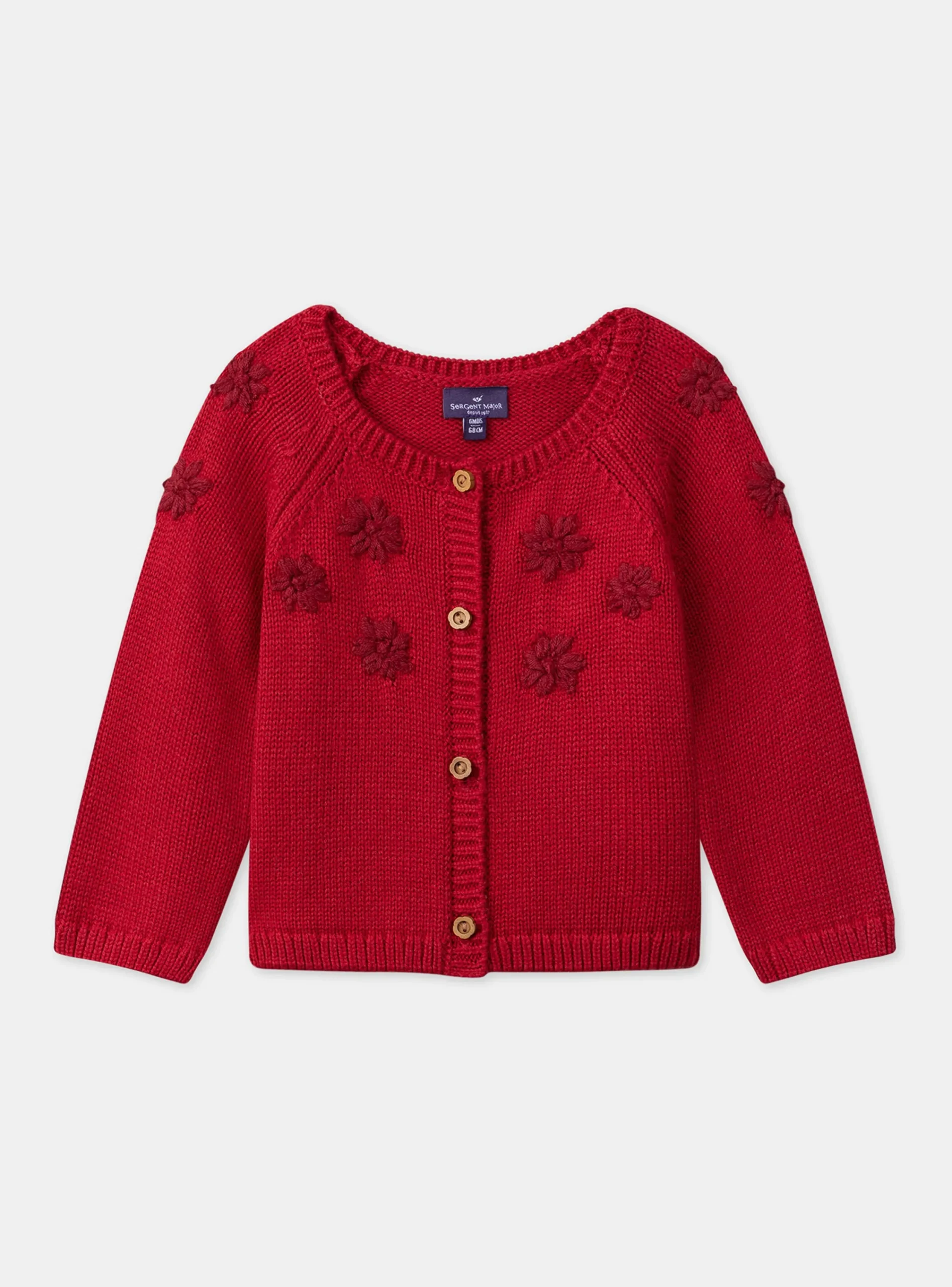 Knitwear, Sweater, Cardigan | Knitwear, Sweater, Cardigan-Sergent Major Red CARDIGAN