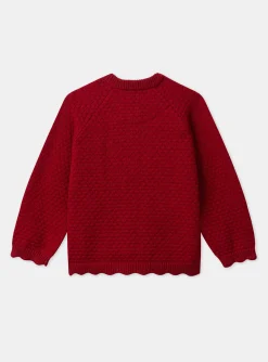 Knitwear, Sweater, Cardigan-Sergent Major Red CARDIGAN