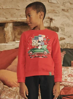 Knitwear, Sweater, Cardigan-Sergent Major Red Christmas sweatshirt