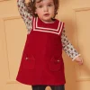 Dress | Dress-Sergent Major Red JUMPER DRESS