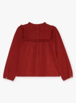 Shirt, T-shirt-Sergent Major Red long-sleeved T-shirt