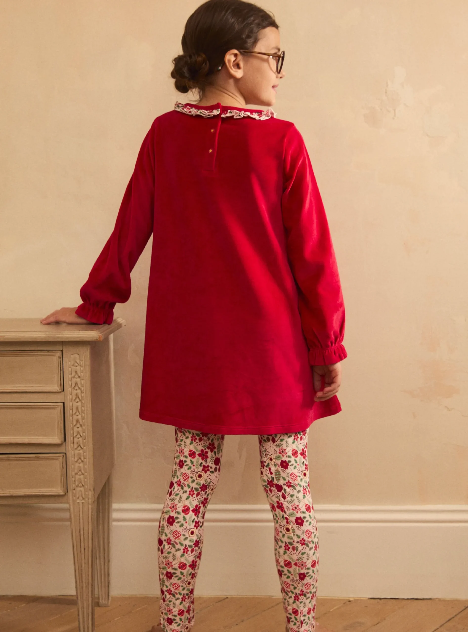 Pajamas-Sergent Major Red NIGHT DRESS