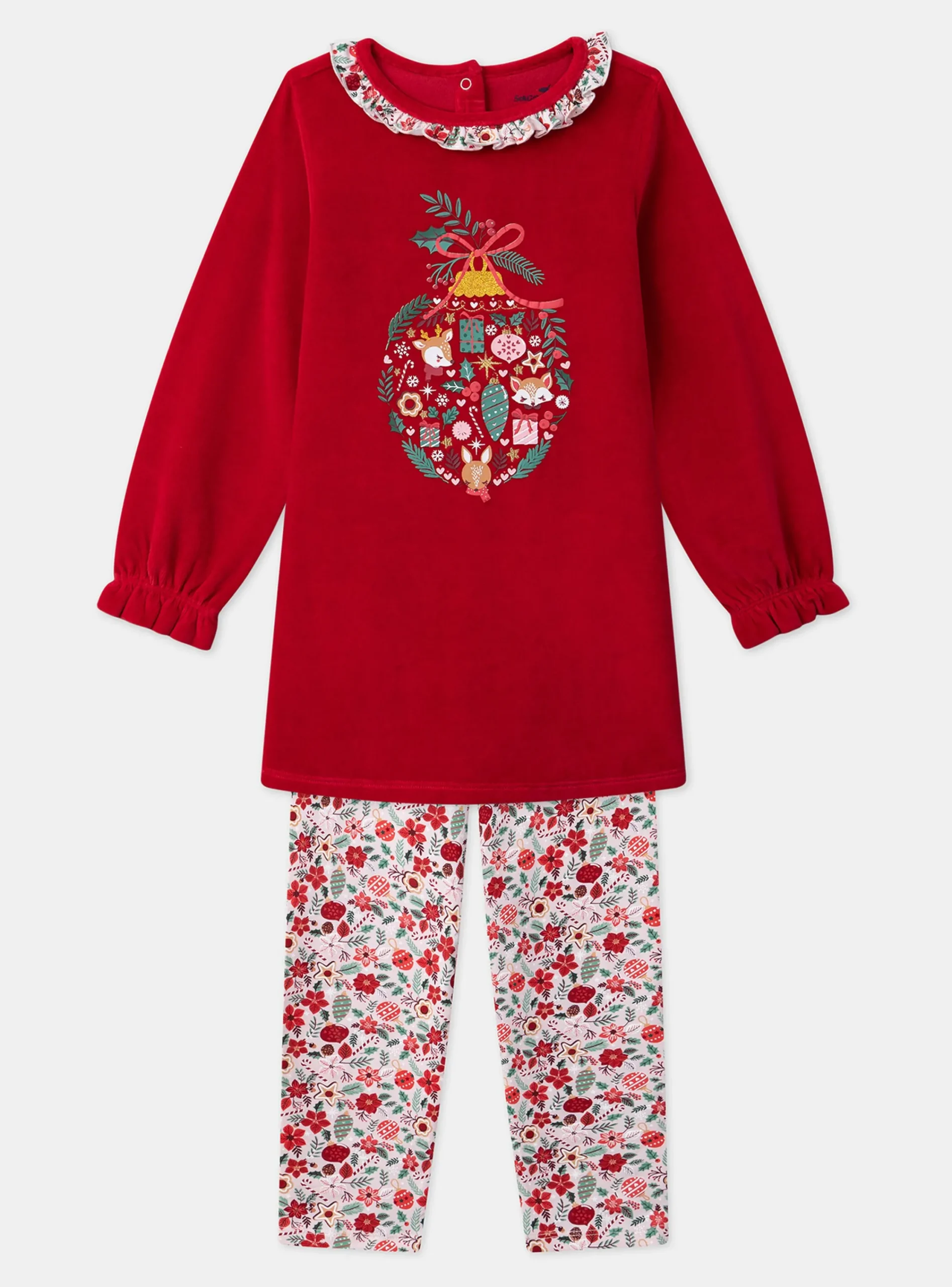 Pajamas-Sergent Major Red NIGHT DRESS