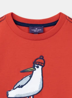 T-shirt, Polo Shirt-Sergent Major Red TEE SHIRT SS
