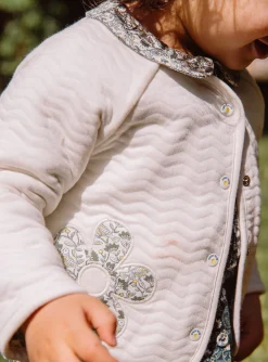 Knitwear, Sweater, Cardigan | Knitwear, Sweater, Cardigan-Sergent Major Reversible ecru cardigan in tubique