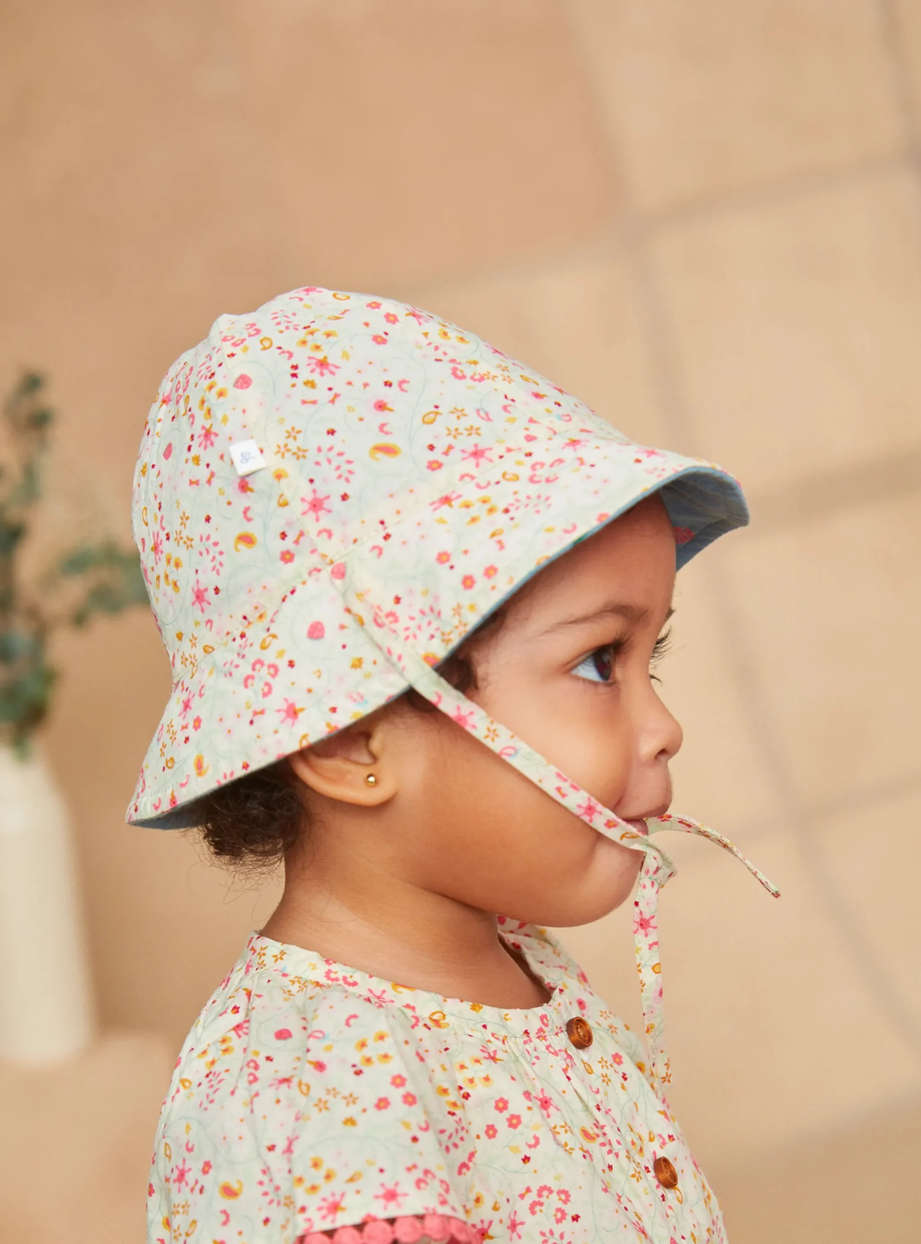 Hat, Headband, Scarf | Hat, Headband, Scarf-Sergent Major Reversible floral hat