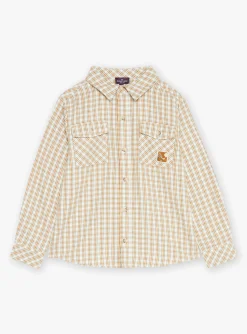 Shirt-Sergent Major Sand plaid shirt