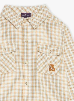 Shirt-Sergent Major Sand plaid shirt