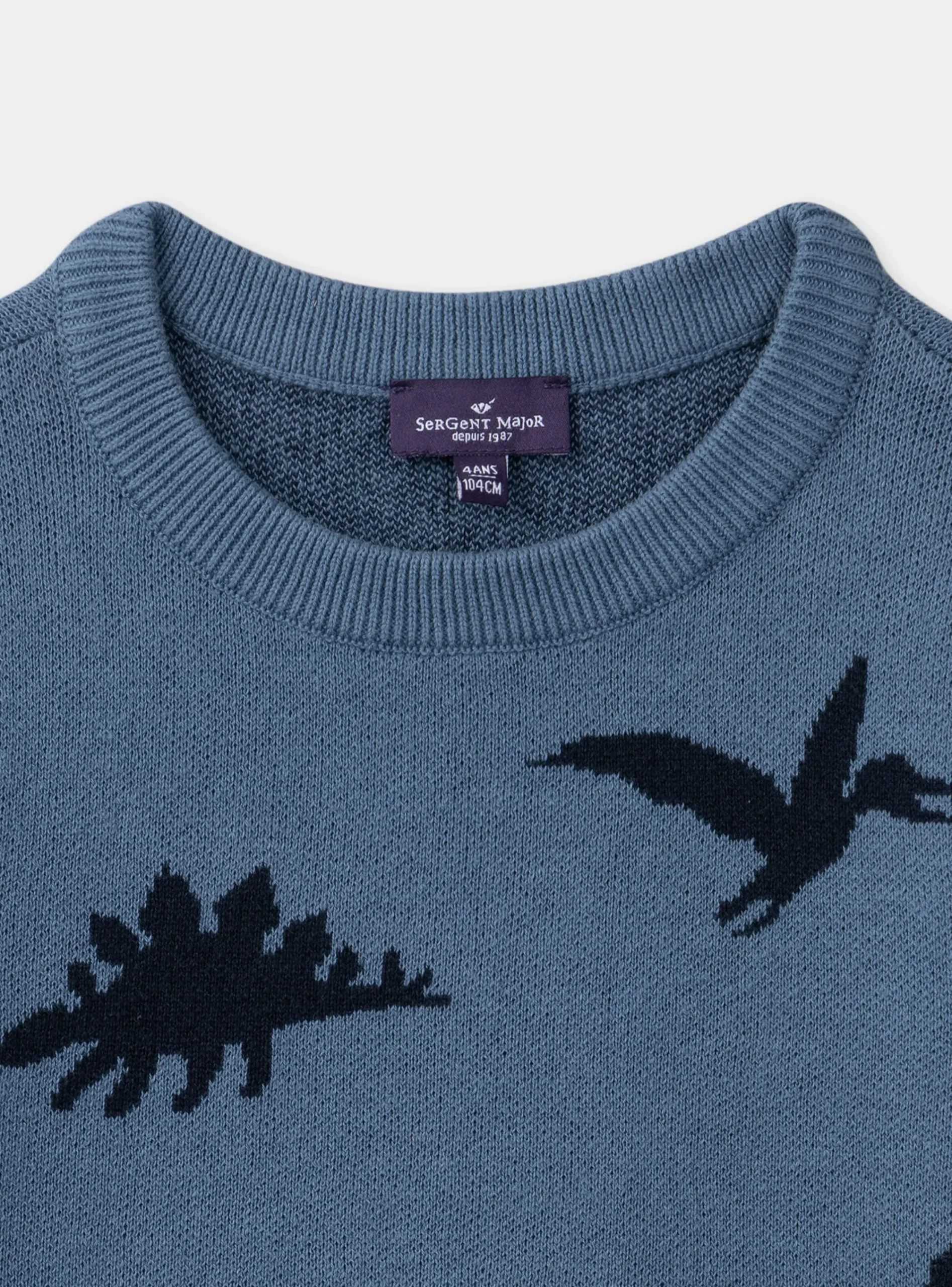 Knitwear, Sweater, Cardigan-Sergent Major Sky blue PULLOVER