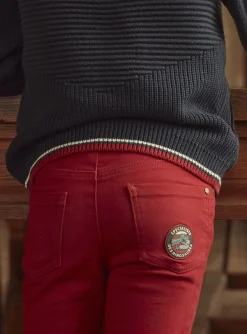 Trousers, Jeans-Sergent Major Spice red PANTS