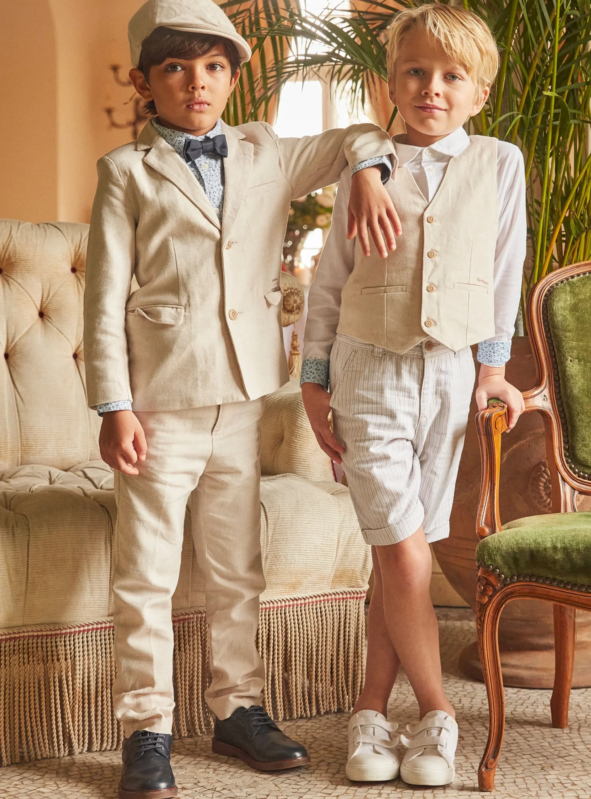 Bermuda Shorts-Sergent Major Striped Bermuda shorts