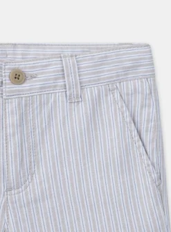 Bermuda Shorts-Sergent Major Striped Bermuda shorts