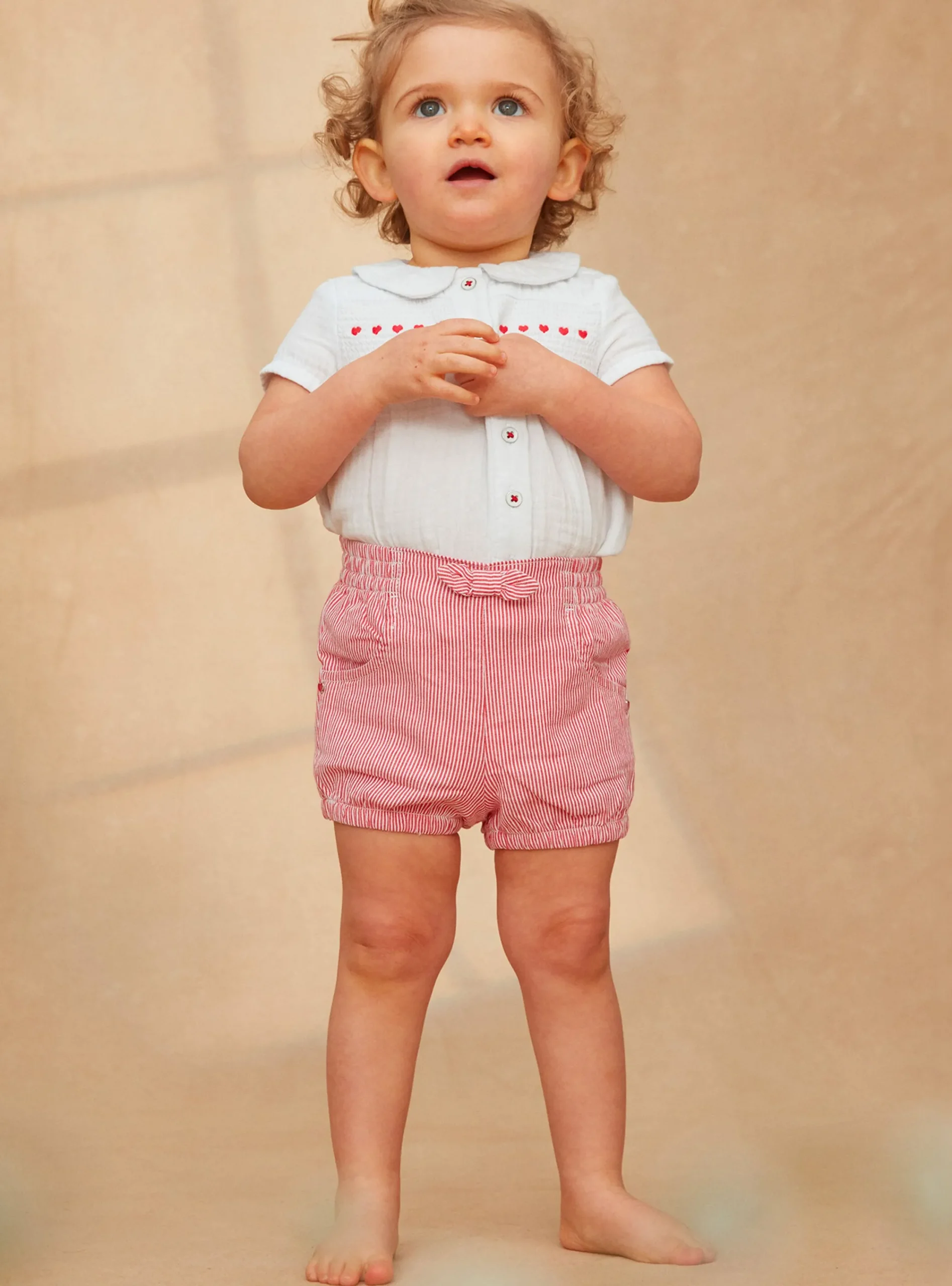 Romper, Jumpsuit & Outfit | Romper, Jumpsuit & Outfit-Sergent Major Striped blouse and shorts set