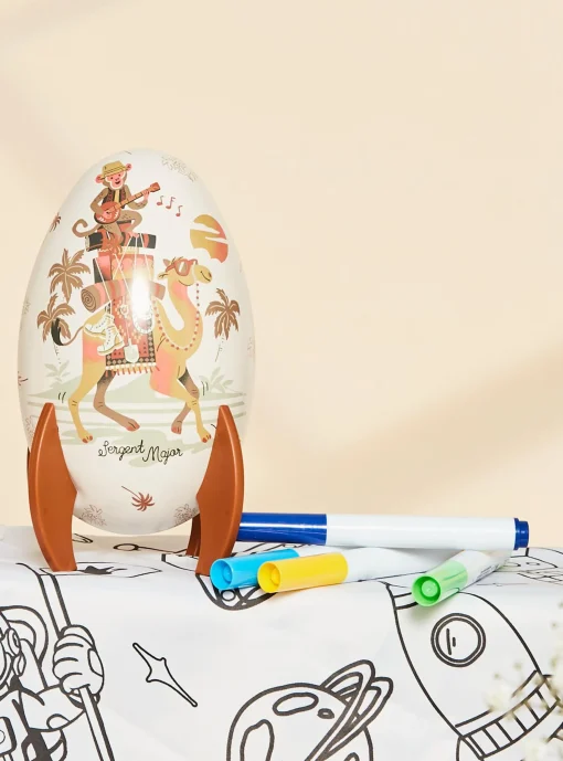 Toys & Softies-Sergent Major Surprise Egg Coloring Cape