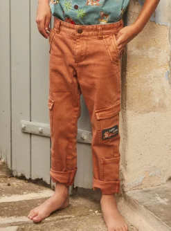 Trousers, Jeans-Sergent Major Terracotta cargo trousers