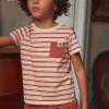T-shirt, Polo Shirt-Sergent Major Terracotta T-shirt with a pocket