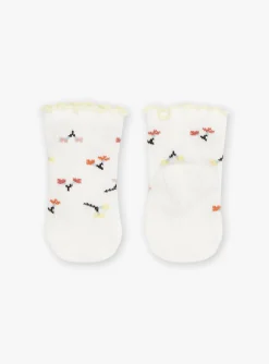 Socks & Tights | Socks & Tights-Sergent Major Vanilla floral-print jacquard socks