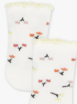 Socks & Tights | Socks & Tights-Sergent Major Vanilla floral-print jacquard socks