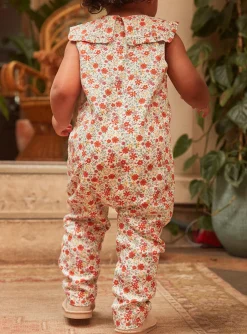 Romper, Jumpsuit & Outfit | Romper, Jumpsuit & Outfit-Sergent Major Vanilla overalls in twill with floral print