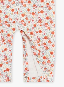 Romper, Jumpsuit & Outfit | Romper, Jumpsuit & Outfit-Sergent Major Vanilla overalls in twill with floral print