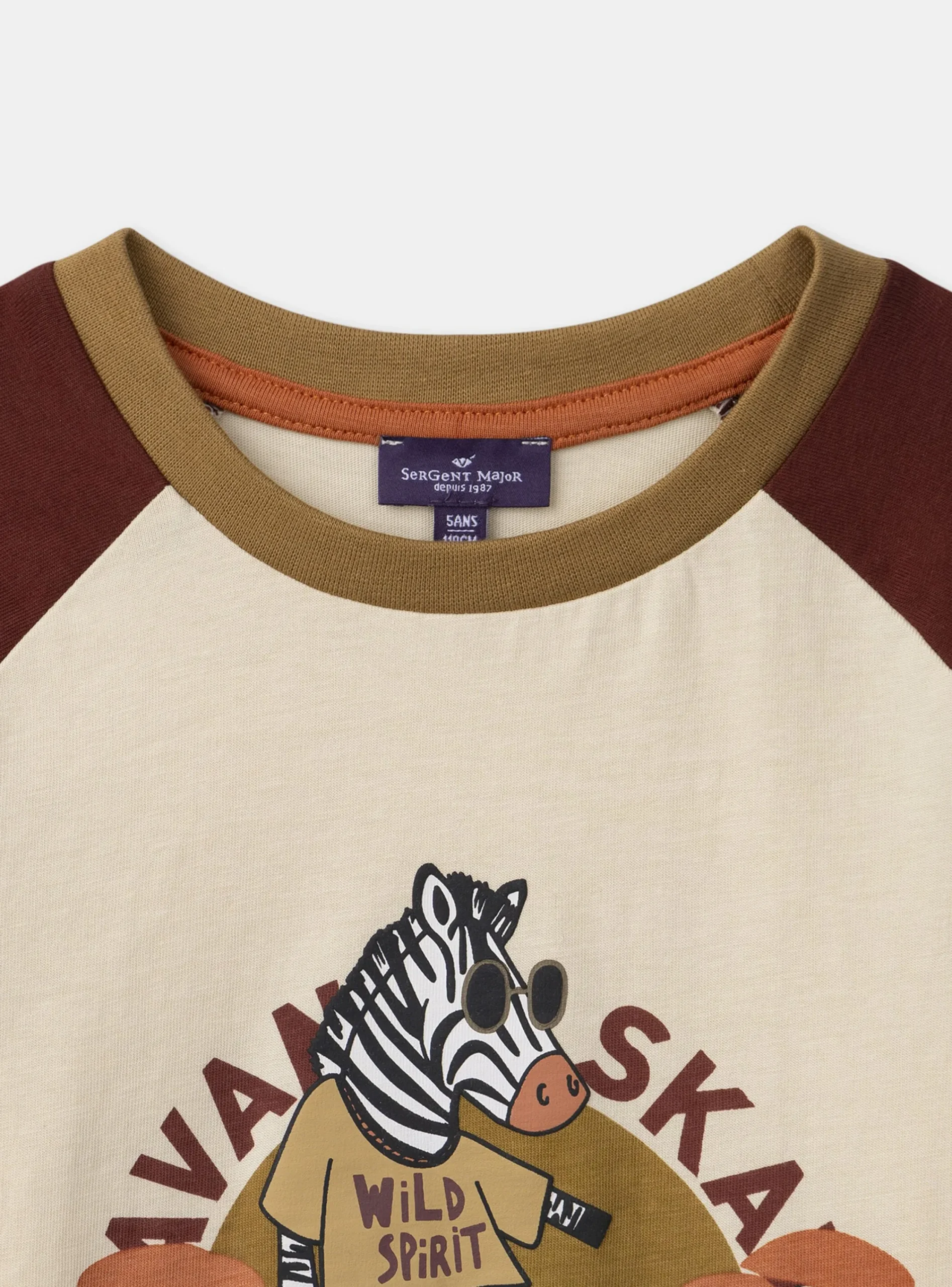 T-shirt, Polo Shirt-Sergent Major Vanilla TEE SHIRT LS