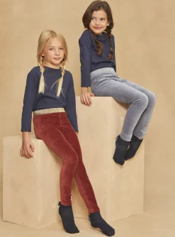 Sweatpants | Trousers, Jeans And Legging-Sergent Major 2 velvet brick and blue leggings