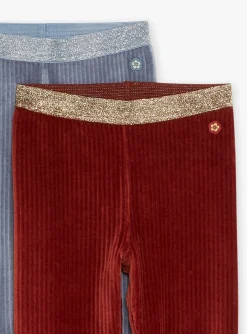 Sweatpants | Trousers, Jeans And Legging-Sergent Major 2 velvet brick and blue leggings