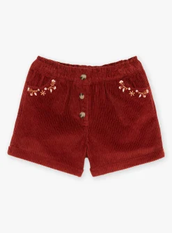 Skirt, Shorts-Sergent Major Velvet brick shorts