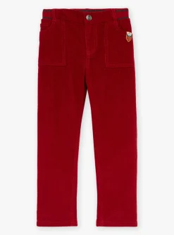 Trousers, Jeans-Sergent Major Velvet straight-leg pants in purple