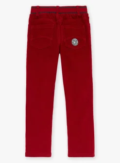 Trousers, Jeans-Sergent Major Velvet straight-leg pants in purple