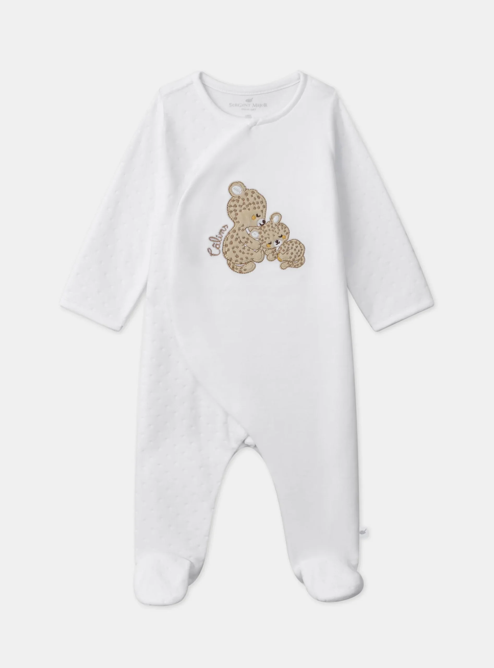 Baby Jumpsuits-Sergent Major White BABYGROW