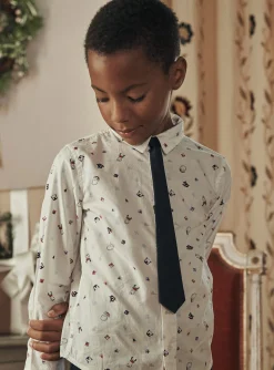 Shirt-Sergent Major White Christmas print shirt