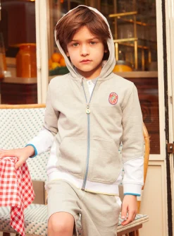 Knitwear, Sweater, Cardigan-Sergent Major White KIDS CARDIGAN