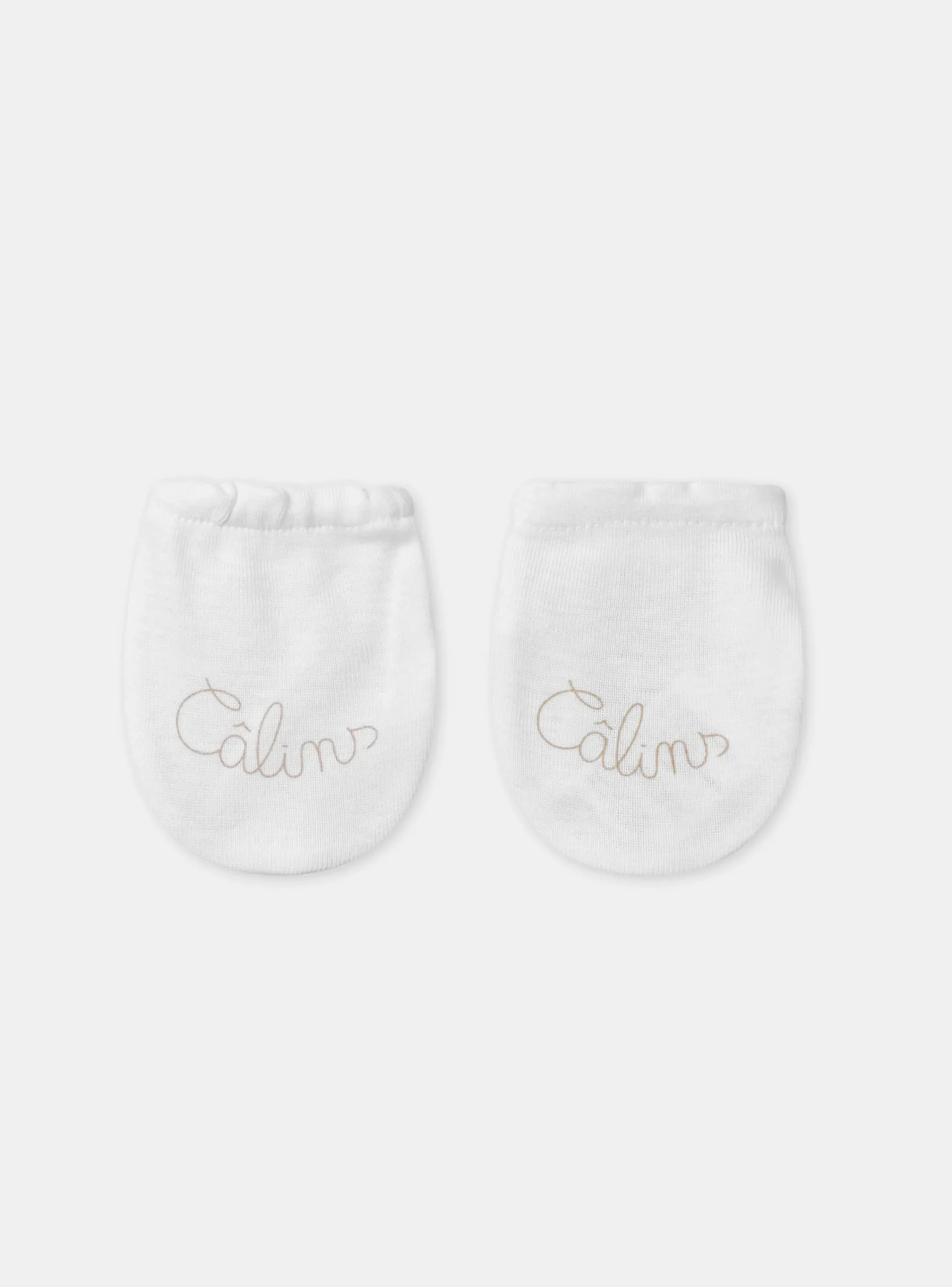Hat, Mittens-Sergent Major White NEWBORN MITTENS
