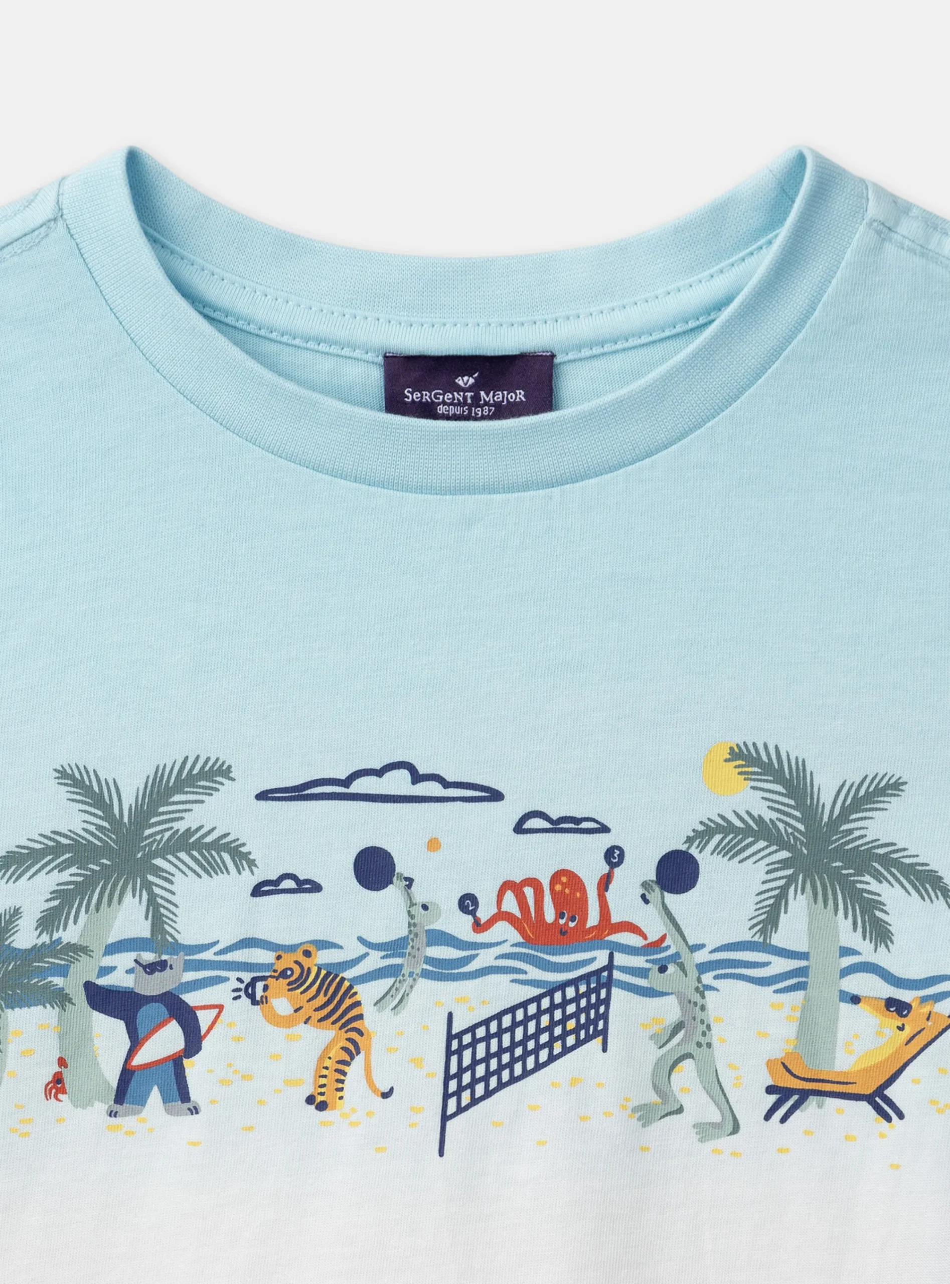 T-shirt, Polo Shirt-Sergent Major White TEE SHIRT SS