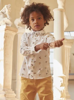 Shirt | T-shirt, Polo Shirt-Sergent Major White tiger skater shirt