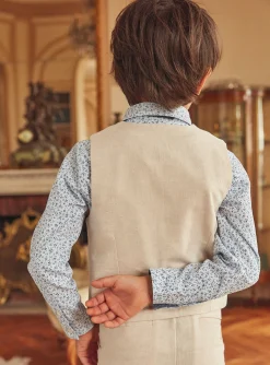 Coat, Parka, Jacket-Sergent Major White WAISTCOAT