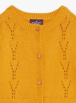 Knitwear, Sweater, Cardigan | Knitwear, Sweater, Cardigan-Sergent Major Yellow amber cardigan