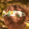 Hat, Headband, Scarf | Hat, Headband, Scarf-Sergent Major Yellow headband with floral print