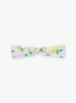Hat, Headband, Scarf | Hat, Headband, Scarf-Sergent Major Yellow headband with floral print