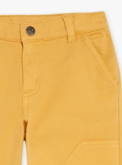 Trousers, Jeans-Sergent Major Yellow straight-leg pants